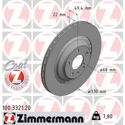 Zimmermann Δισκόπλακα - 100.3321.20
