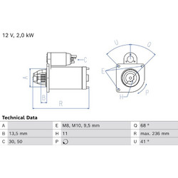 Bosch Μίζα - 0 986 026 390