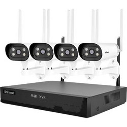 SRIHOME 2MP 8-CHANNEL WIRELESS VIDEO RECORDER WITH 4 IP CAMERAS