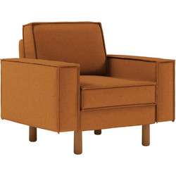 Papatya Πολυθρόνα Αδιάβροχη Caramel-Walnut Sparrow 918CMF1185 108x87x89cm