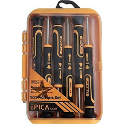 Σετ Κατσαβίδια 6τμχ CRV με Θήκη Αποθήκευσης Epica Star EP-60018