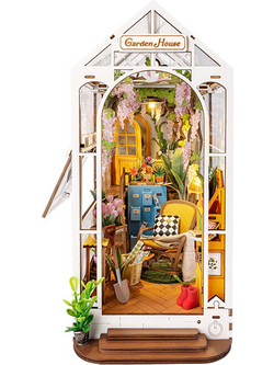 Robotime Rolife Garden House 3D Book Nook DIY 184 Κομμάτια 24.1cm TGB06