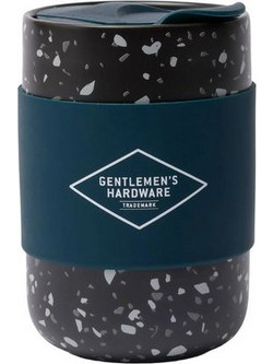 Gentlemen's Hardware Κούπα - Κύπελο Κεραμικό Με Καπάκι 400ml Μπλε Σκούρο GEN641