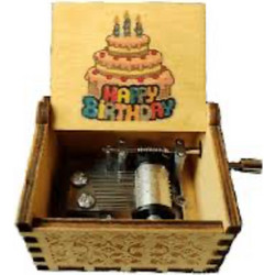 Ξύλινο Μουσικό Κουτί Happy Birthday