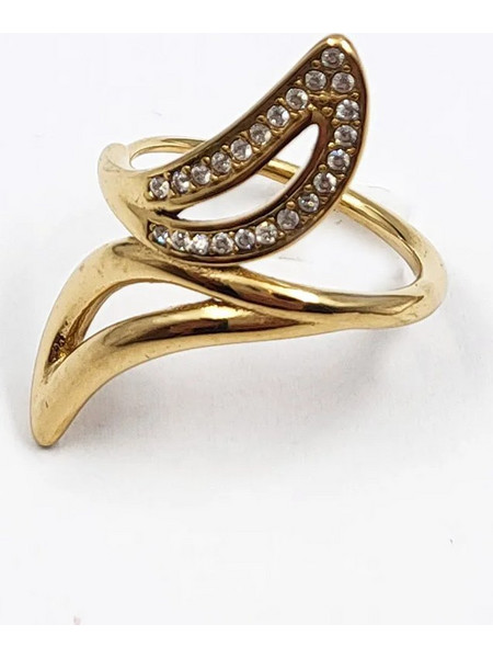 Double omnia gold ring
