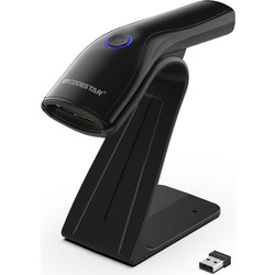 GTCODESTAR barcode scanner X-9200L με βάση, 1D & 2D, ενσύρματο & ασύρματο, Bluetooth, 800mAh, μαύρο