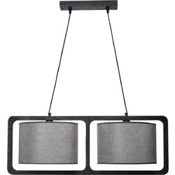 Arkolight Κρεμαστό Φωτιστικό Οροφής Δίφωτο E27 Γκρι 1420-4/2