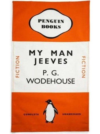 PENGUIN MERCHANDISE: MY MAN JEEVES (ORANGE) - TEA TOWEL