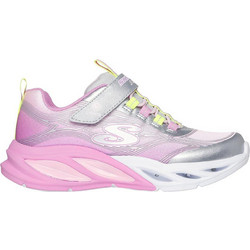 Skechers Παιδικά Sneakers με Φωτάκια Ροζ Ασημί 303712L-SMLT