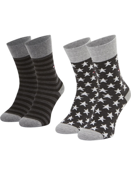 TOMMY HILFIGER 2-PACK ΠΑΙΔΙΚΕΣ ΚΑΛΤΣΕΣ ΑΓΟΡΙ 100000816-200 (200/BLACK)