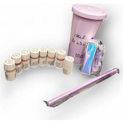Σετ 8 MUA GREECE BEAUTY BALM 4g με δώρο ποτήρι και θήκη κραγιόν
