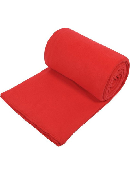 Κουβέρτα Fleece Μονή Κόκκινη 220x150cm