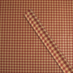 Χαρτί Περιτυλίγματος Kraft Κόκκινο Καρό 150x70cm