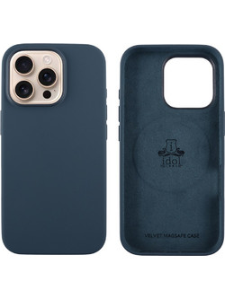 IDOL 1991 ΘΗΚΗ IPHONE 16 PRO MAX 6.9" VELVET MAGSAFE TPU CAMERA GUARD BLUE DENIM
