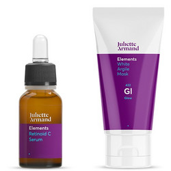 Juliette Armand Elements Retinoid C Serum 20ml + White Argile Mask 50ml