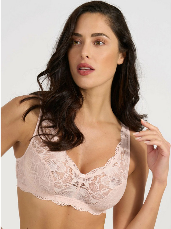 Spiman Σουτιέν Μπουστάκι Bralette Χωρίς Μπαλένες με Δαντέλα Δέρματος