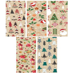 Χαρτί περιτυλίγματος ρολό 70x200εκ. Mix Christmas 5" (P2_KRAFT_GW_4) (ΤΕΜ50)