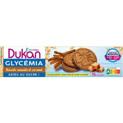 Dukan Glycemia Μπισκότα Πίτουρο Βρώμης με Γεύση Κανέλα & Καραμέλα 16τεμ