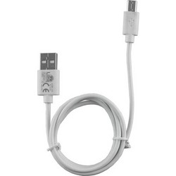 Καλώδιο Micro USB Devices Long USB 2.4A Φόρτισης - Data 1m LUM01 Λευκό Lime