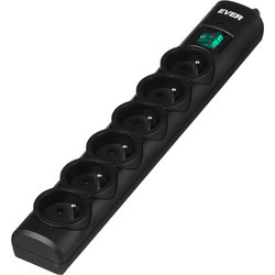 Ever OPTIMA surge protector 1.5 m (6 x UTE 10 A black) (T-LZ08-OPT015-0000)