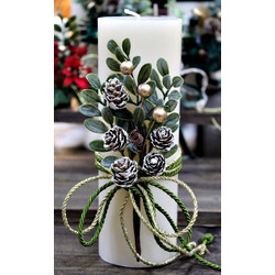 Keradiko Λευκό Αρωματικό Κερί 6,5*20cm 94617 003994