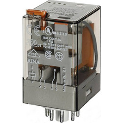 Ρελέ λυχνίας 8P AC με LED FINDER