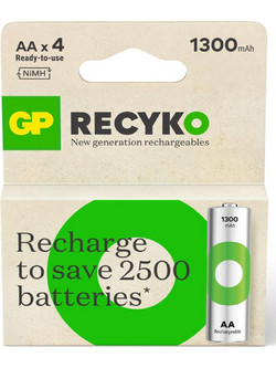 Gp ReCyko AA 1300mAh 4τμχ