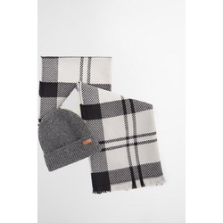 Σετ Σκούφος Κασκόλ BARBOUR Pendle & Blair Gift Set Monochrome