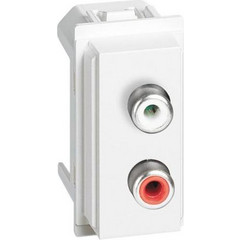 Living Now ΔΙΠΛΗ Πρίζα RCA 1ΣΤ Λευκό Legrand - KW4269R