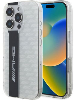 AMG Carbon Pattern Case For Iphone 16 Pro Max White - (AMHCP16X2DVCW)