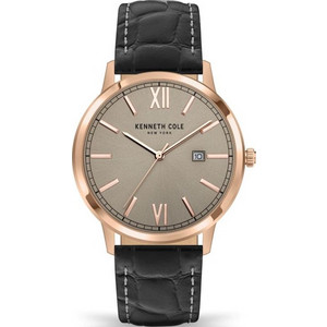 Kenneth Cole Ανδρικό Ρολόι με Μαύρο Δερμάτινο Λουράκι KCWGB2123003 Kenneth Cole Ανδρικό Ρολόι με Μαύρο Δερμάτινο Λουράκι KCWGB2123003
