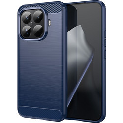 Techsuit Carbon Silicone Back Cover Blue (Xiaomi 15T Pro)