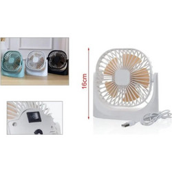 Mini Επιτραπέζιος Ανεμιστήρας 16cm Σε Άσπρο Χρώμα ΚΜΤ Tools 2003058
