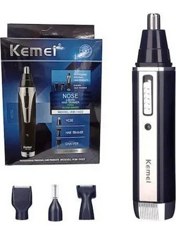 Kemei Trimmer Μηχανή Ανδρική Επαναφορτιζόμενη Μύτης & Αυτιών KM-1422