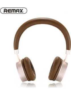 Remax RB-520HB Ενσύρματα & Ασύρματα Bluetooth Ακουστικά On Ear Deep Coffee