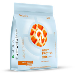 QNT Light Digest Whey Salted Caramel Πρωτεΐνη Ορού Γάλακτος Γράμμωσης Χωρίς Γλουτένη 500gr
