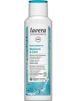 Lavera Basis Sensitiv Moisture & Care Φυτικό Σαμπουάν κατά της Ξηροδερμίας για Ξηρά Μαλλιά 250ml
