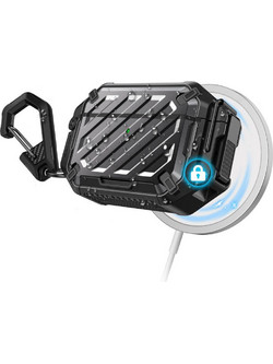 Θήκη SUPCASE UNICORN BEETLE PRO MAGSAFE με Κλείδωμα και μπρελοκ Carabiner, IP68 Αδιάβροχη για Apple AirPods PRO 3 2025 - ΜΑΥΡΟ