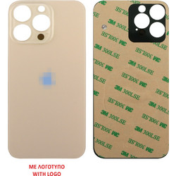FOR IPHONE 13 PRO MAX BATTERY COVER + 3M STICKER GOLD ORIGINAL SERVICE PACK