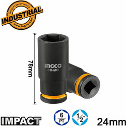 Καρυδάκι Μακρύ Impact-Αέρος 1/2" 24mm HDIS12242L