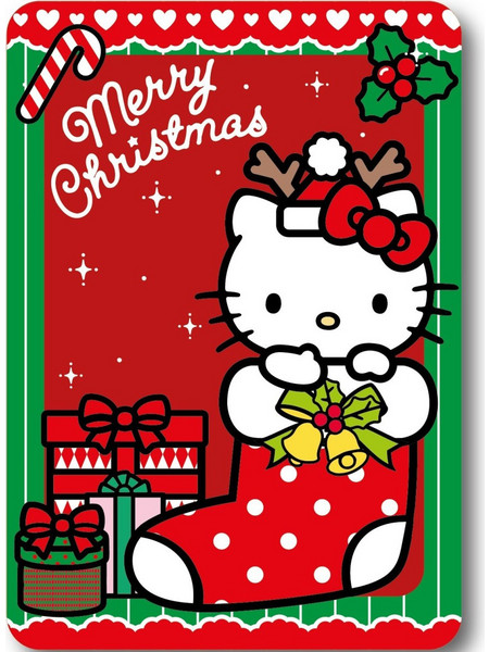 Hello Kitty Holiday Cheer Christmas Polar Fleece Blanket 100x140cm