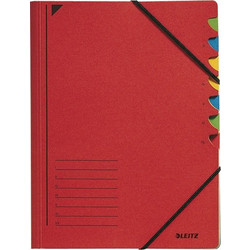 Φάκελος Ταξινόμησης Leitz Α4 Red (7 καρτέλες)
