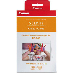Kit Paper rp-108 and 2 HC Color Ink Canon for CP-1200 8568B001