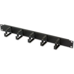 Techly Rack Cable Organizer 19" 1U 5x 65mm Brackets Black (305922)