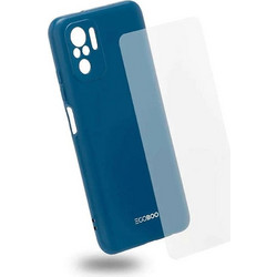 Θήκη Προστασία οθόνης Xiaomi Redmi Note 10S - Egoboo Back Cover Case + Tempered Glass - Blue