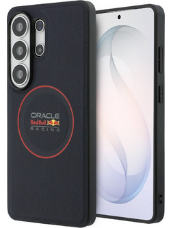 Red Bull Pu Leather Meshed Red Ring Magnetic Case For Samsung Galaxy S26 Ultra Navy - (RBHMS26L24PUILVR)