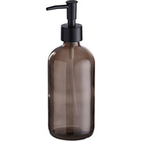 DAY SOAP DISPENSER ΜΠΑΝΙΟΥ ΓΥΑΛΙΝΟ ΚΑΦΕ 500ML | Συσκευασία 12 τμχ