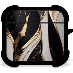CUSTOM Marble Black-White - Airpods 3