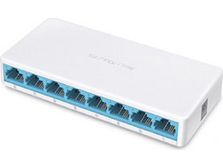 Mercusys MS108 V2 Unmanaged L2 Switch με 8 Θύρες Ethernet 100Mbps