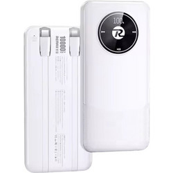 Remax RPP-37 Power Bank 10000mAh με 2 Θύρες USB-A & Θύρα USB-C White